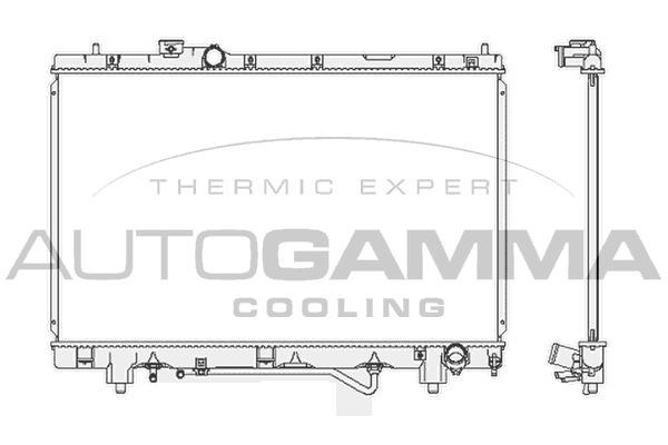 AUTOGAMMA Radiaator,mootorijahutus 102372