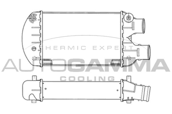 AUTOGAMMA Kompressoriõhu radiaator 102389