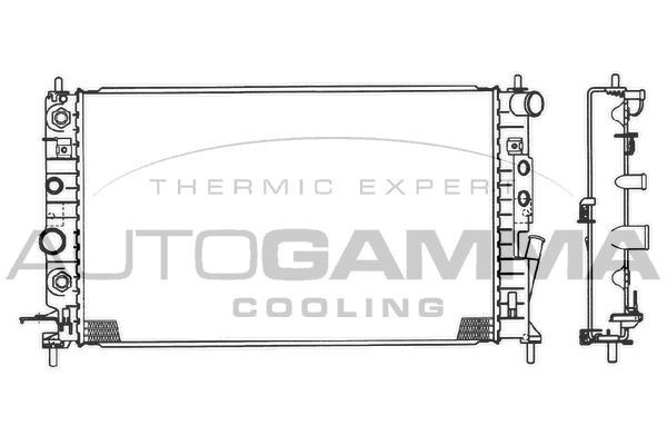 AUTOGAMMA Радиатор, охлаждение двигателя 102415