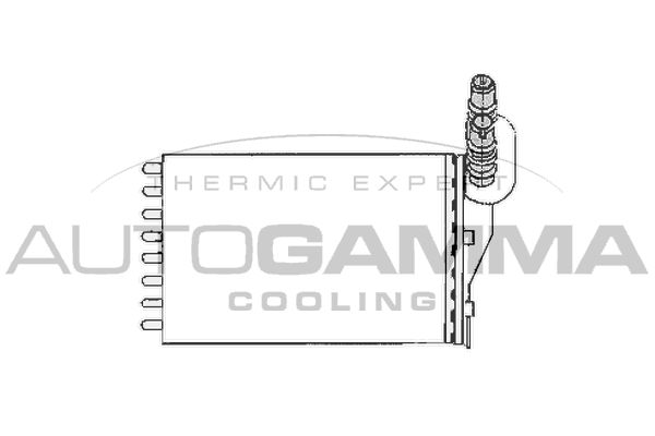 AUTOGAMMA Теплообменник, отопление салона 102416