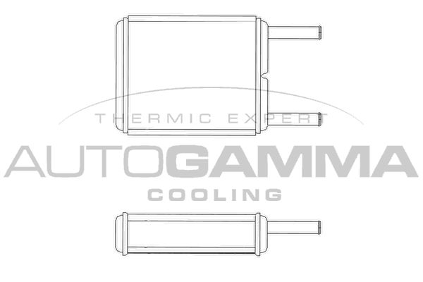 AUTOGAMMA Теплообменник, отопление салона 102449