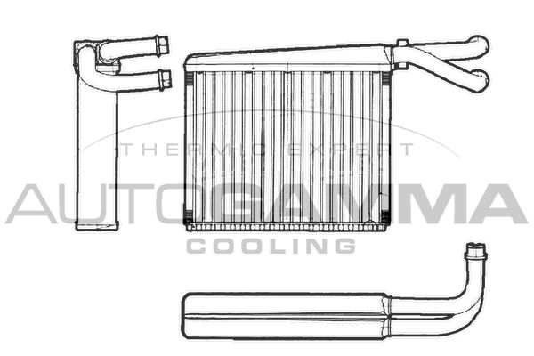 AUTOGAMMA Теплообменник, отопление салона 102454