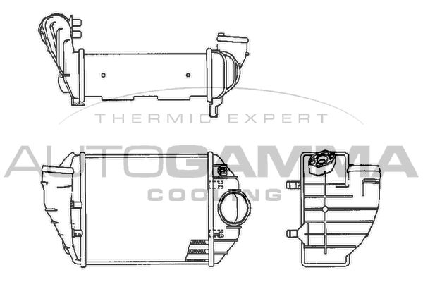 AUTOGAMMA Kompressoriõhu radiaator 102535