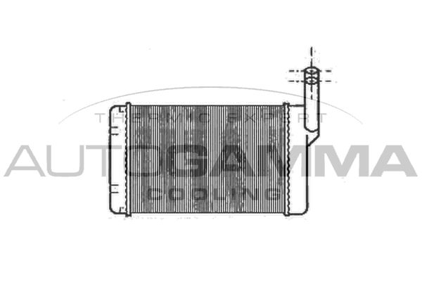 AUTOGAMMA Теплообменник, отопление салона 102542