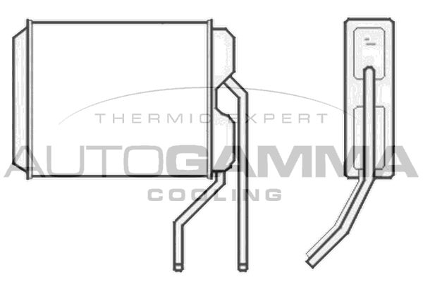 AUTOGAMMA Теплообменник, отопление салона 102580