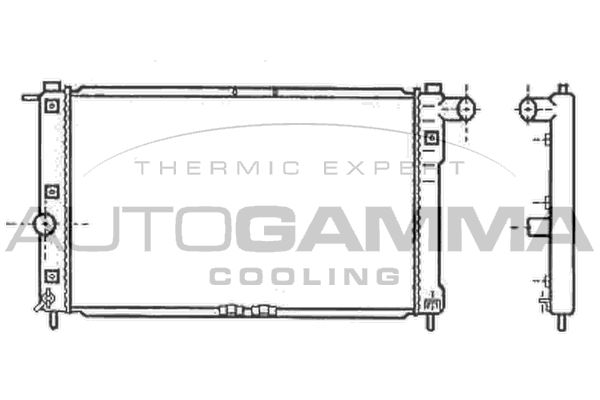 AUTOGAMMA Радиатор, охлаждение двигателя 102581