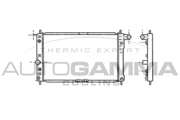 AUTOGAMMA Radiaator,mootorijahutus 102588