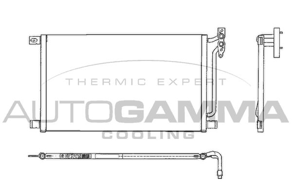 AUTOGAMMA Конденсатор, кондиционер 102605