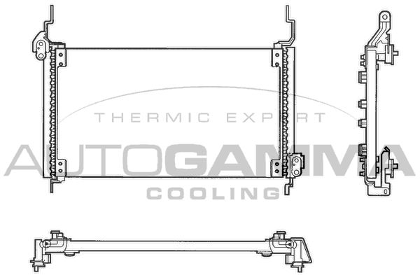 AUTOGAMMA Конденсатор, кондиционер 102630