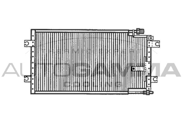 AUTOGAMMA Конденсатор, кондиционер 102680