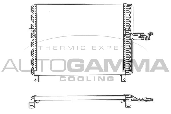 AUTOGAMMA Конденсатор, кондиционер 102688