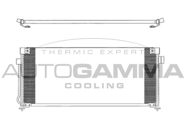 AUTOGAMMA Конденсатор, кондиционер 102790