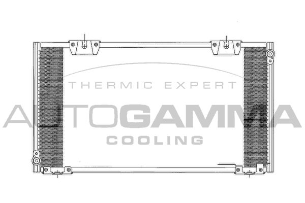 AUTOGAMMA Конденсатор, кондиционер 102799