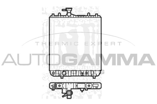 AUTOGAMMA Радиатор, охлаждение двигателя 102870