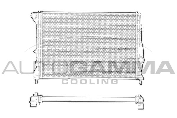 AUTOGAMMA Radiaator,mootorijahutus 102884