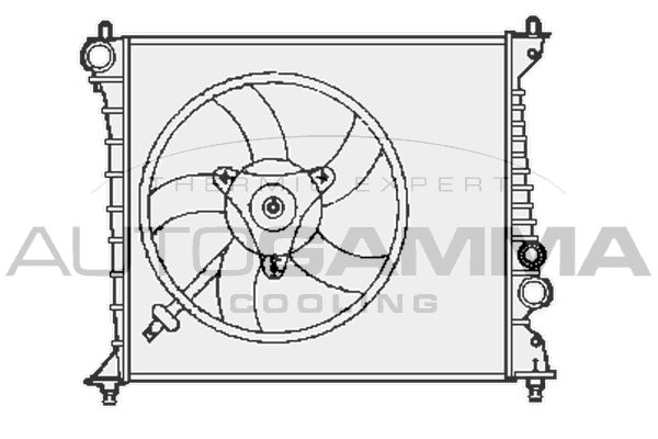 AUTOGAMMA Radiaator,mootorijahutus 102894