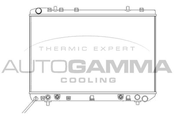 AUTOGAMMA Радиатор, охлаждение двигателя 102903