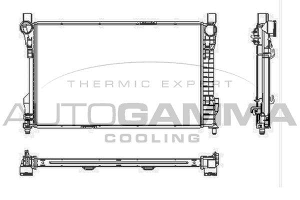 AUTOGAMMA Radiaator,mootorijahutus 102920