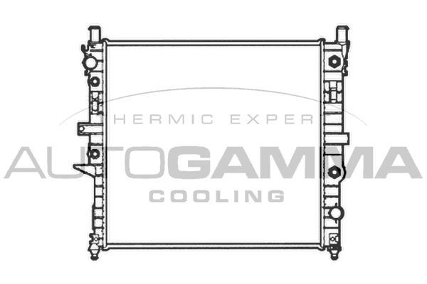 AUTOGAMMA Радиатор, охлаждение двигателя 102922