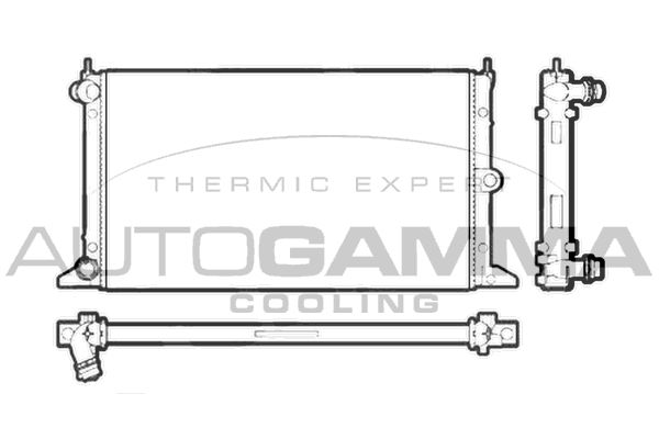 AUTOGAMMA Радиатор, охлаждение двигателя 102951