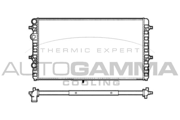 AUTOGAMMA Radiaator,mootorijahutus 102953