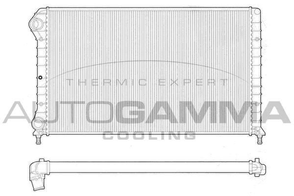 AUTOGAMMA Radiaator,mootorijahutus 102961