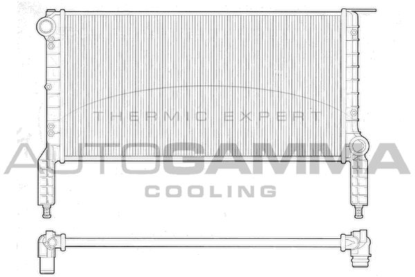 AUTOGAMMA Радиатор, охлаждение двигателя 102963