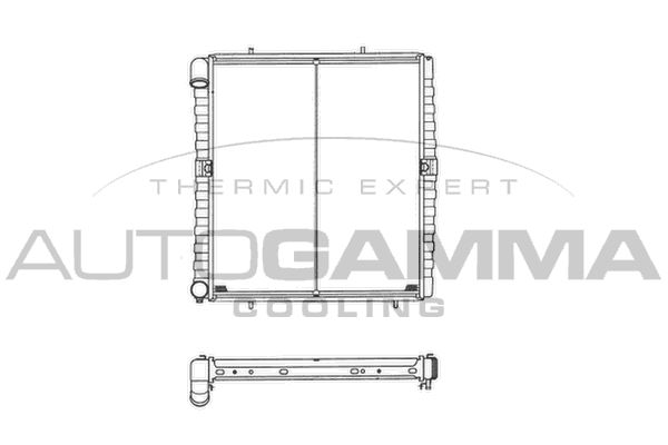 AUTOGAMMA Радиатор, охлаждение двигателя 102972