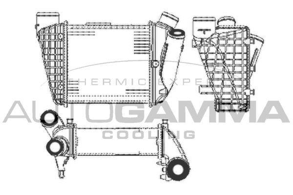 AUTOGAMMA Kompressoriõhu radiaator 102985