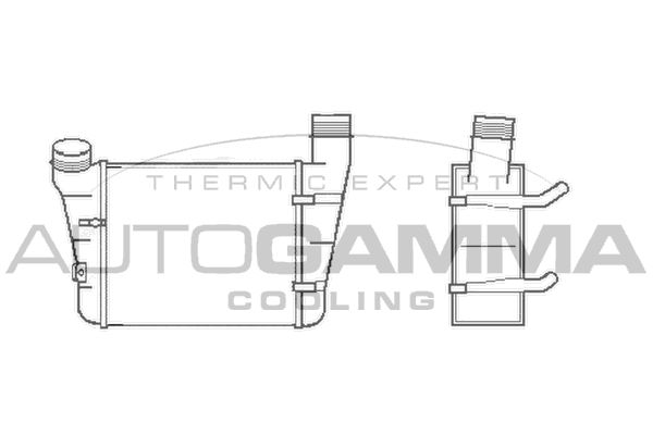 AUTOGAMMA Kompressoriõhu radiaator 102986