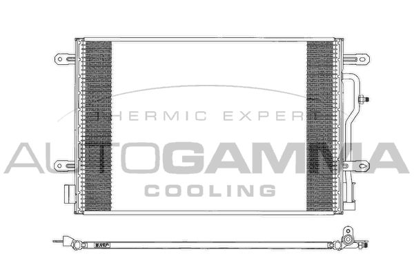 AUTOGAMMA Конденсатор, кондиционер 102988