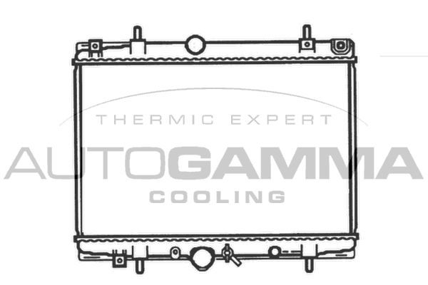 AUTOGAMMA Радиатор, охлаждение двигателя 102995