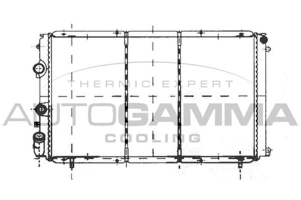 AUTOGAMMA Radiaator,mootorijahutus 103002