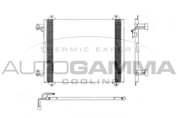 AUTOGAMMA Конденсатор, кондиционер 103028