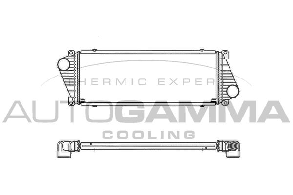 AUTOGAMMA Kompressoriõhu radiaator 103048