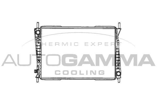 AUTOGAMMA Radiaator,mootorijahutus 103078
