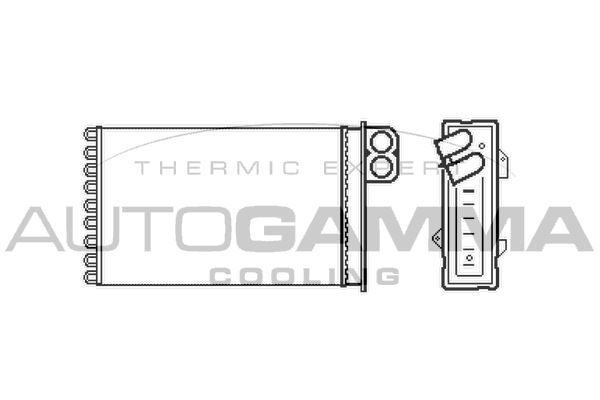 AUTOGAMMA Теплообменник, отопление салона 103082