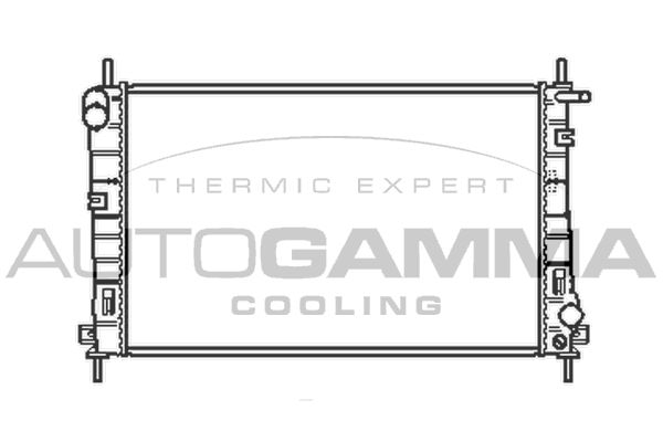 AUTOGAMMA Радиатор, охлаждение двигателя 103101