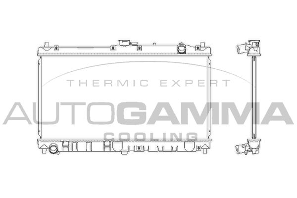 AUTOGAMMA Radiaator,mootorijahutus 103152