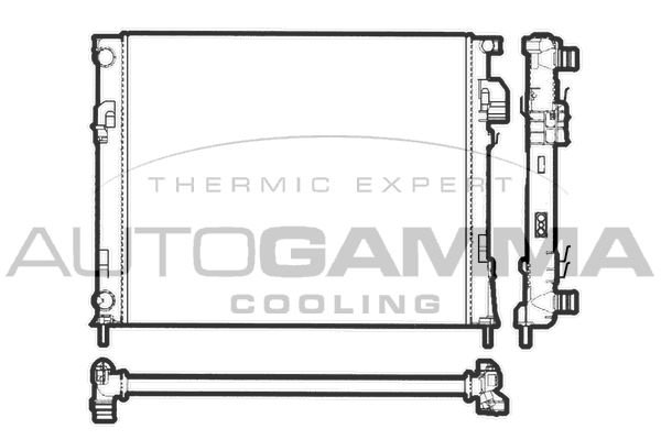 AUTOGAMMA Radiaator,mootorijahutus 103196