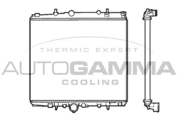AUTOGAMMA Радиатор, охлаждение двигателя 103222