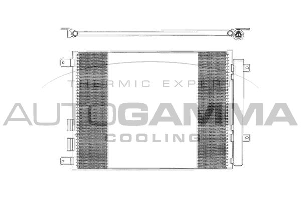 AUTOGAMMA Конденсатор, кондиционер 103294