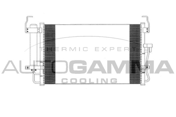 AUTOGAMMA Конденсатор, кондиционер 103312