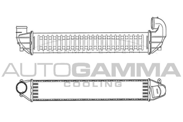 AUTOGAMMA Kompressoriõhu radiaator 103328