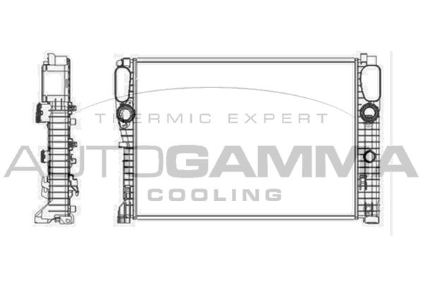 AUTOGAMMA Radiaator,mootorijahutus 103338