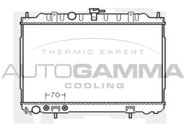 AUTOGAMMA Radiaator,mootorijahutus 103348