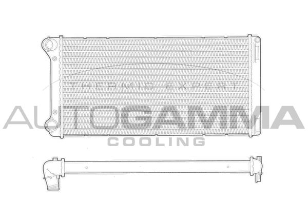 AUTOGAMMA Радиатор, охлаждение двигателя 103358