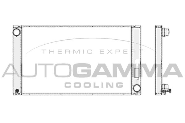 AUTOGAMMA Radiaator,mootorijahutus 103391