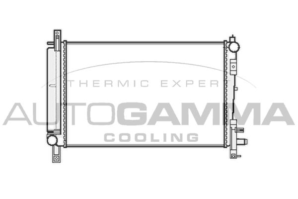 AUTOGAMMA Радиатор, охлаждение двигателя 103401