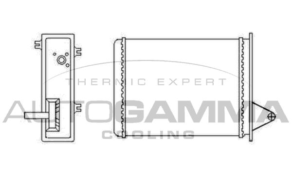 AUTOGAMMA Теплообменник, отопление салона 103410